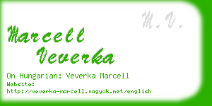 marcell veverka business card